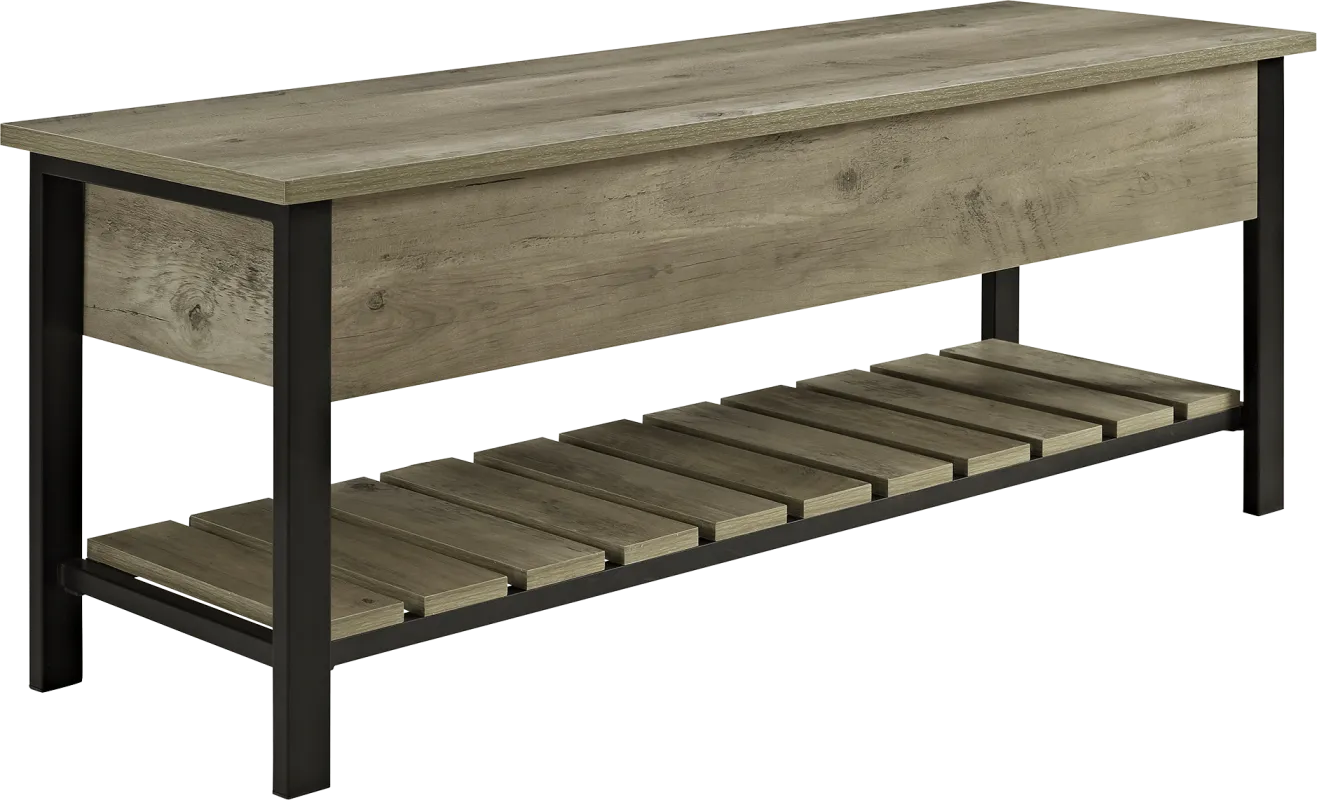Commer Gray Bench