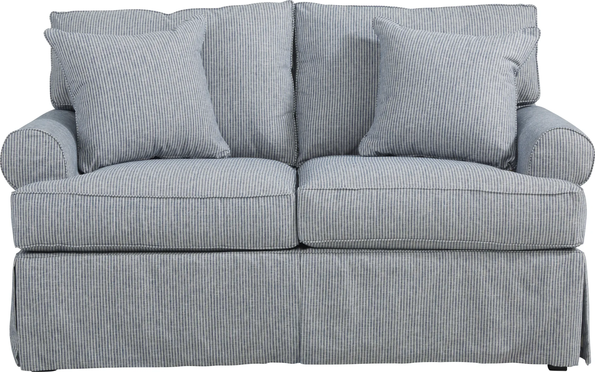 Beachside Walk Denim Slipcover Loveseat - Image 1