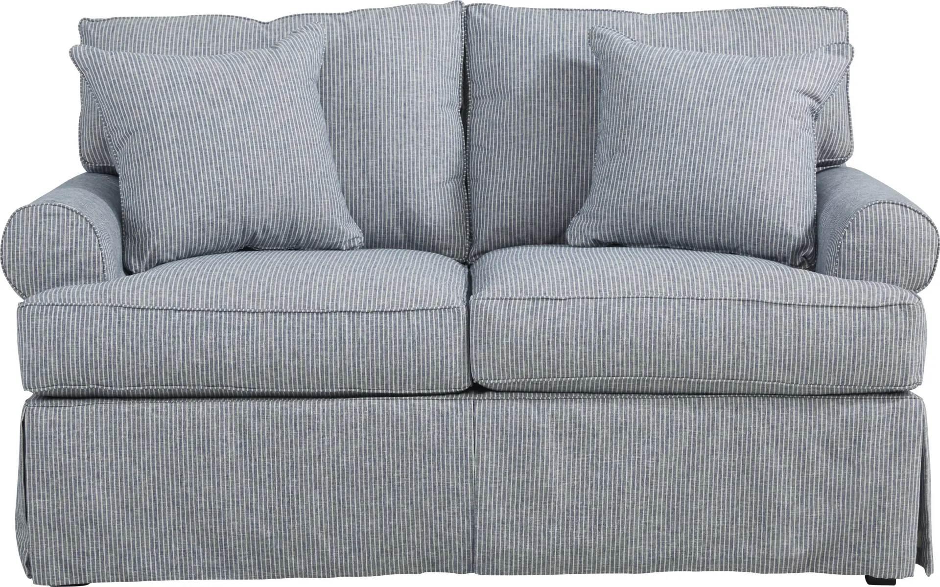 Beachside Walk Denim Slipcover Loveseat