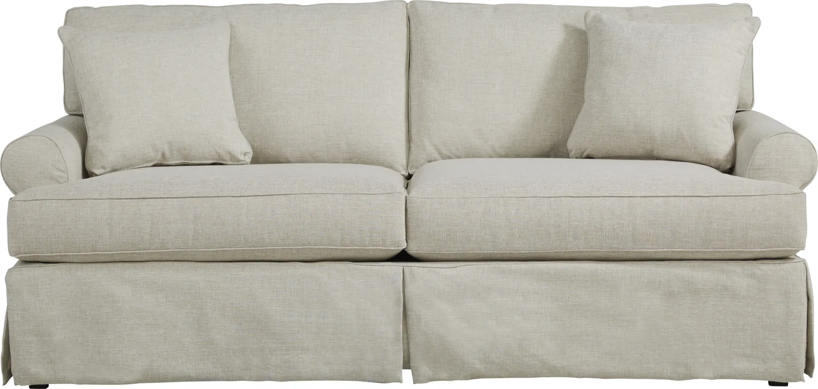 Beachside Walk Linen Slipcover Sofa