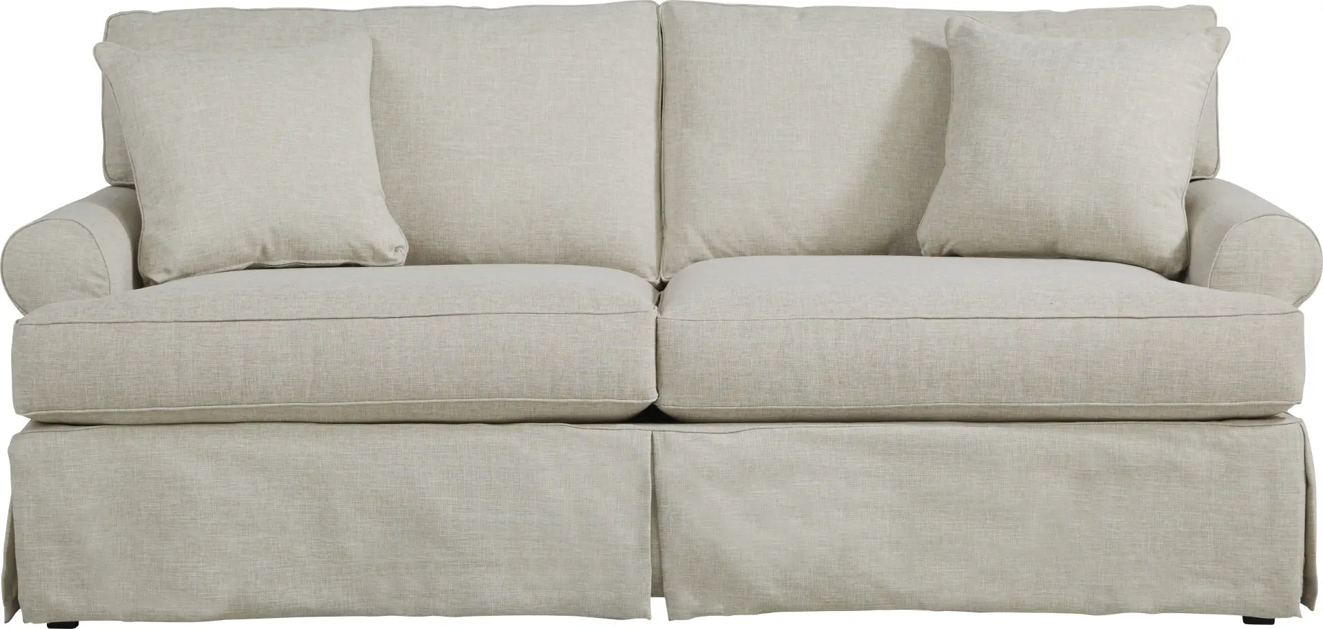 Beachside Walk Linen Slipcover Sofa