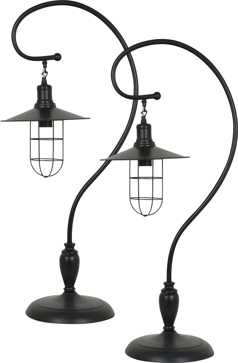 Callow Trace Bronze Table Lamps, Set of 2