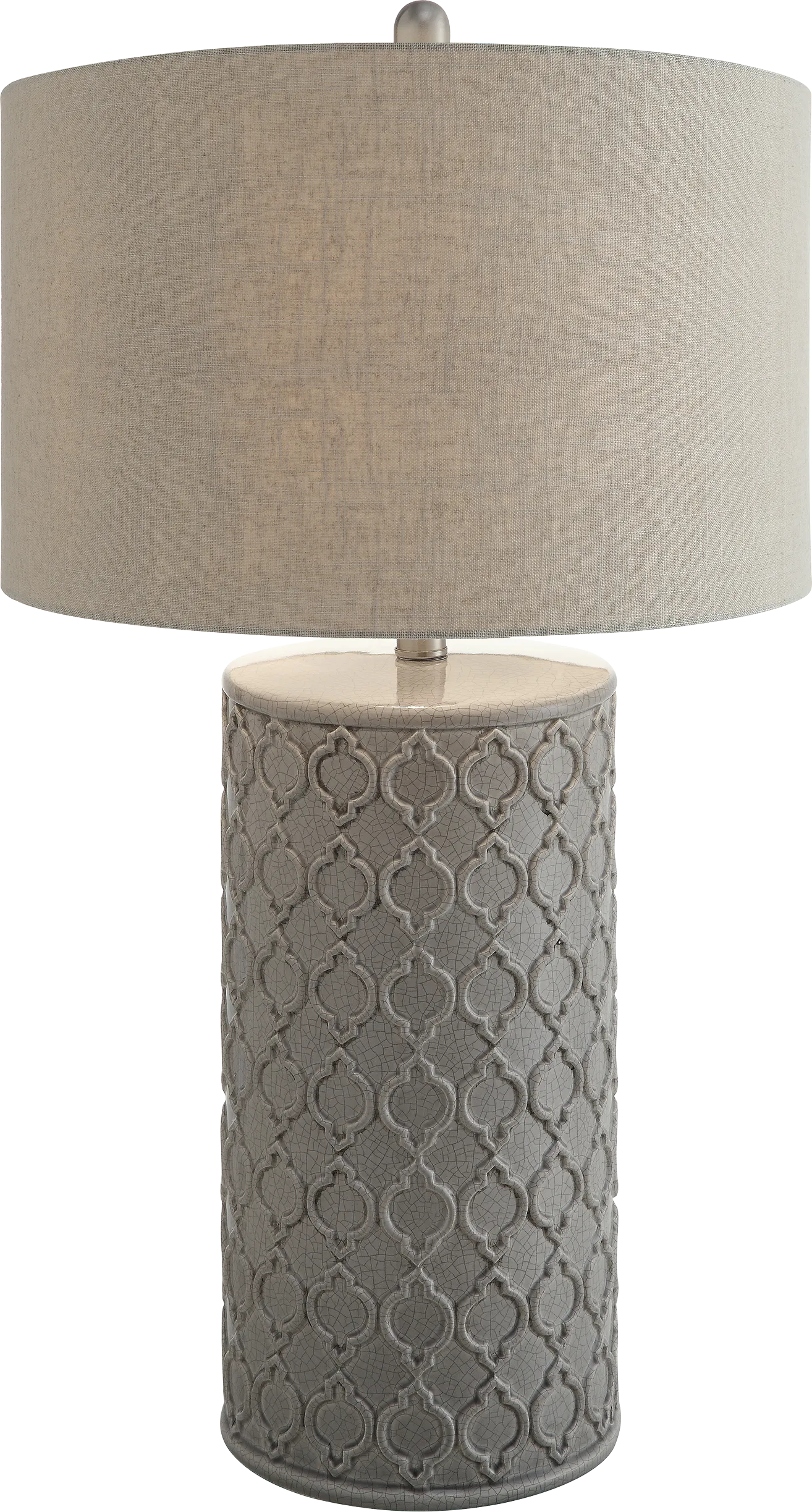 Francis Crossing Gray Lamp - Thumbnail - Image 1
