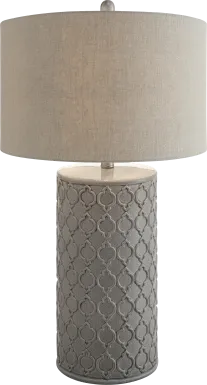 Francis Crossing Gray Lamp