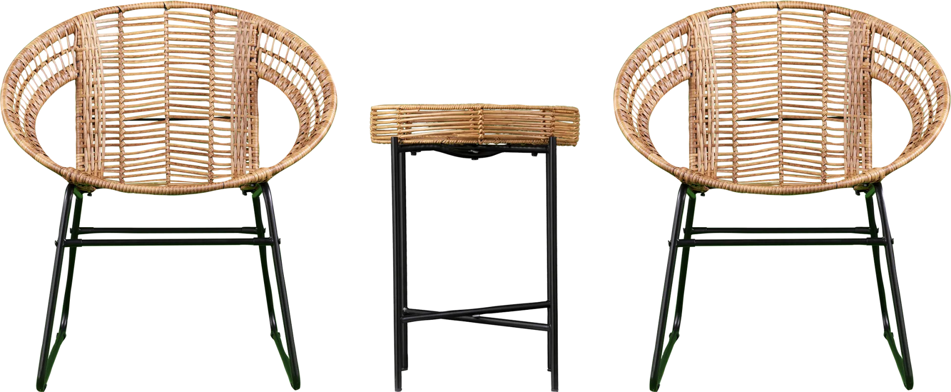 Agincourt Natural Outdoor 3 Pc Bistro Set