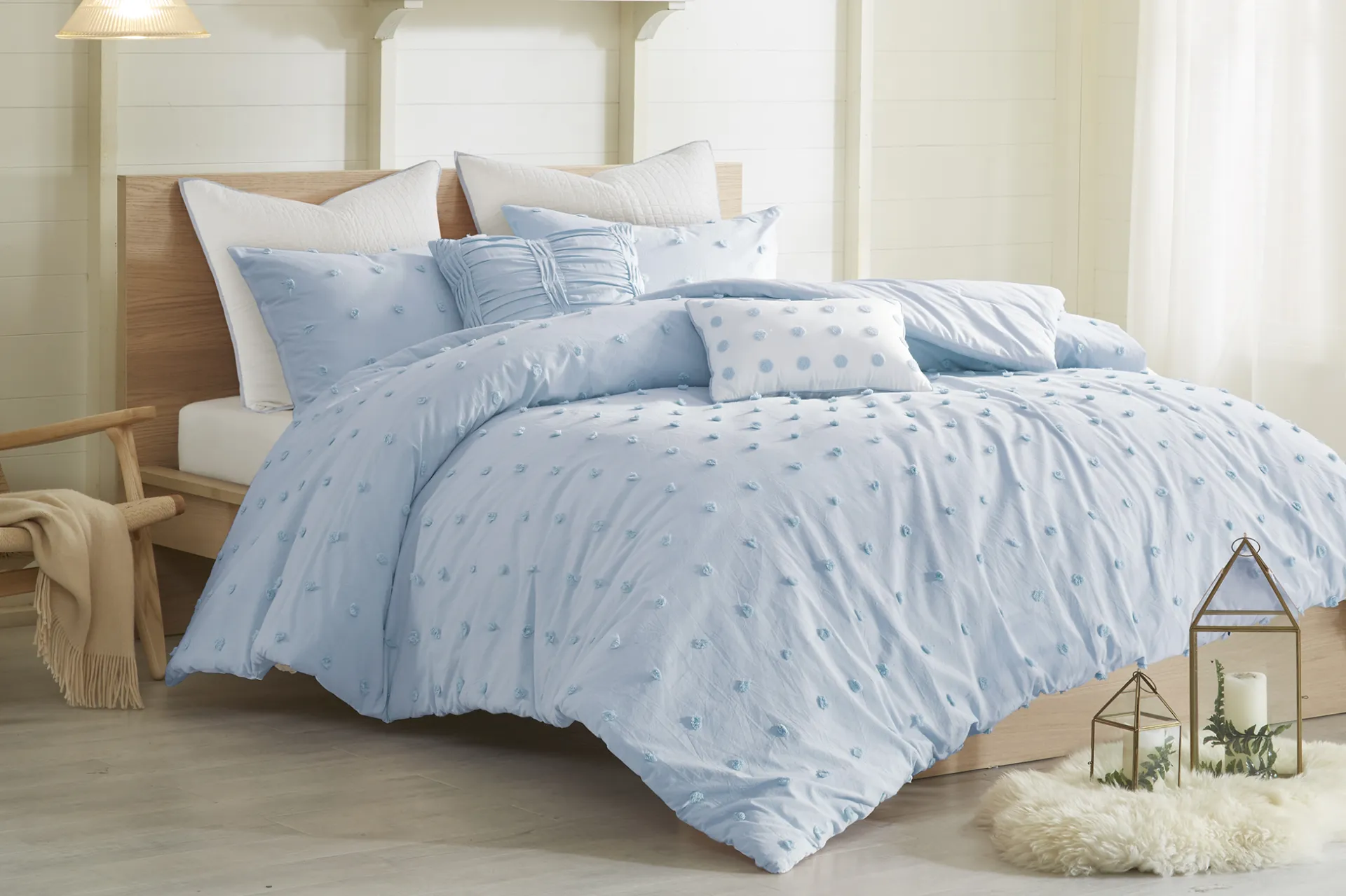 Kids Pastelle Blue Twin Comforter Set - Image 1