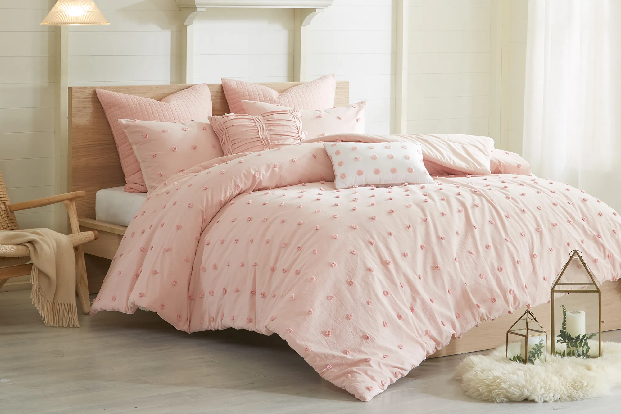 Kids Pastelle Pink Twin Comforter Set - Thumbnail - Image 2
