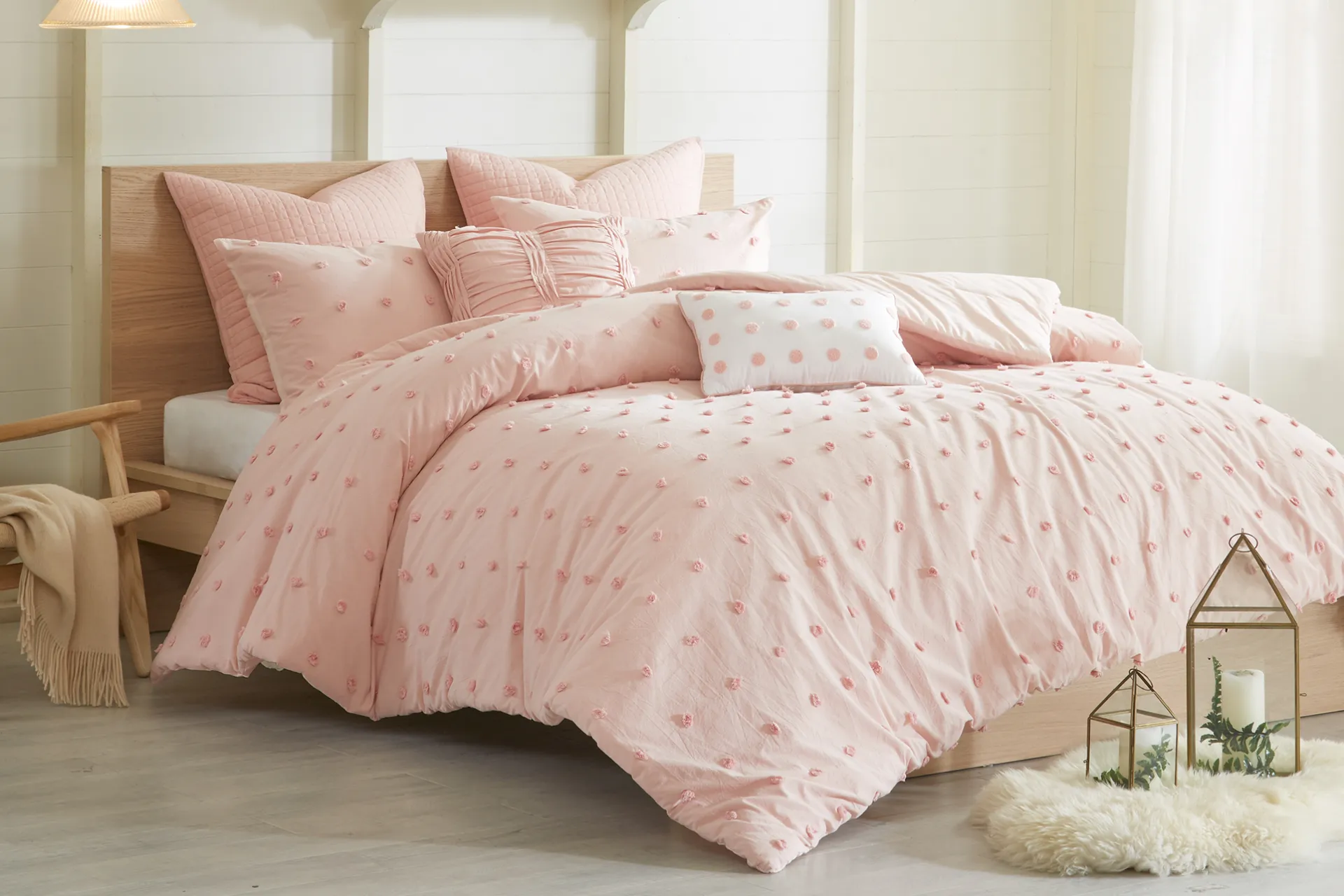 Kids Pastelle Pink Twin Comforter Set - Image 1