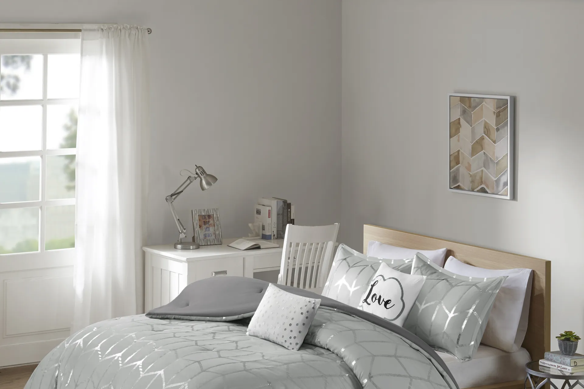Kids Penmare Gray Twin Comforter Set - Image 1