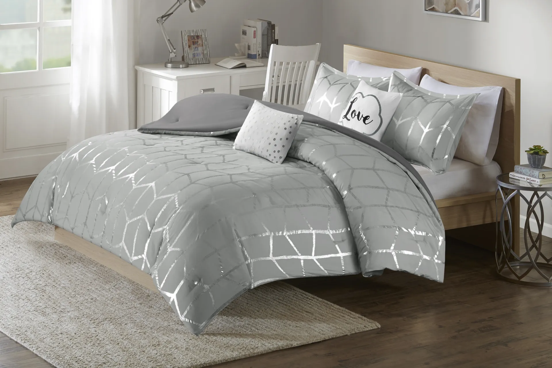 Kids Penmare Gray Twin Comforter Set - Image 2