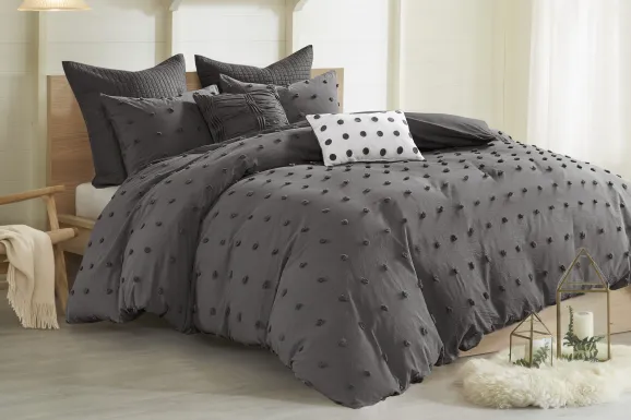 Kids Pastelle Charcoal Twin Comforter Set