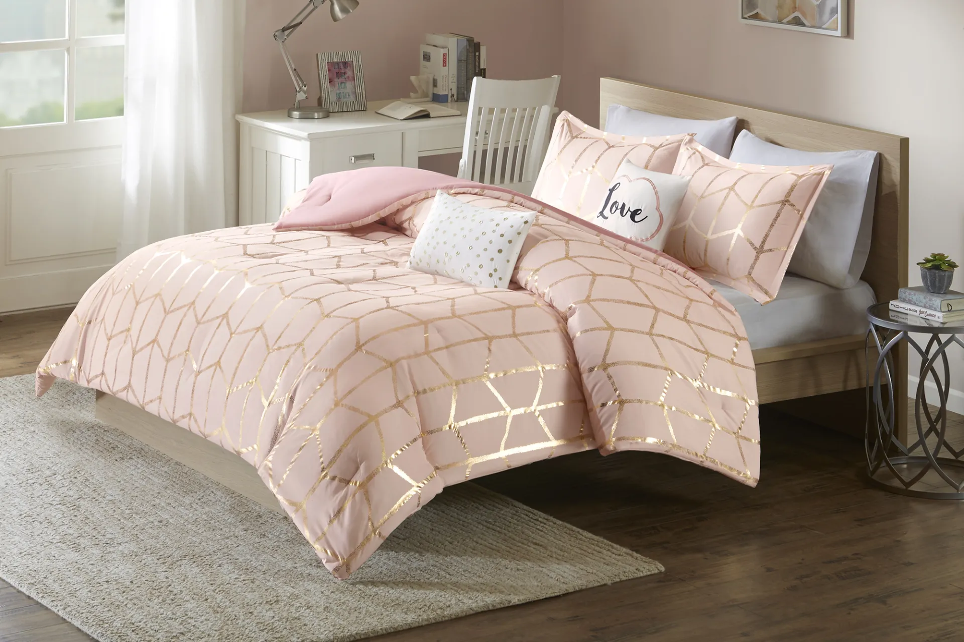 Kids Penmare Blush Twin Comforter Set - Image 2