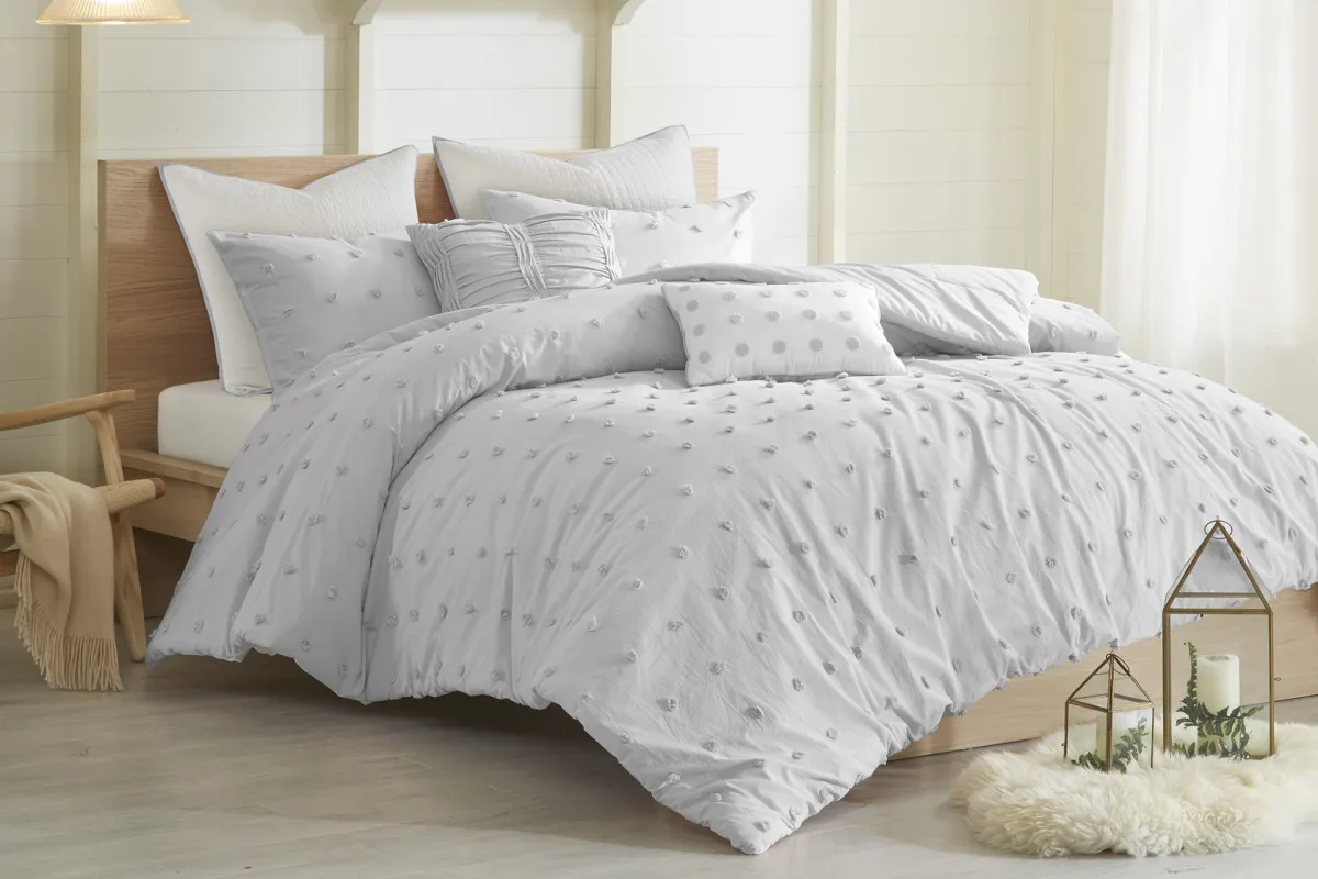 Kids Pastelle Gray Twin Comforter Set