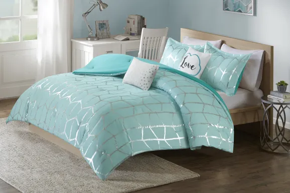 Kids Penmare Aqua Full/Queen Comforter Set