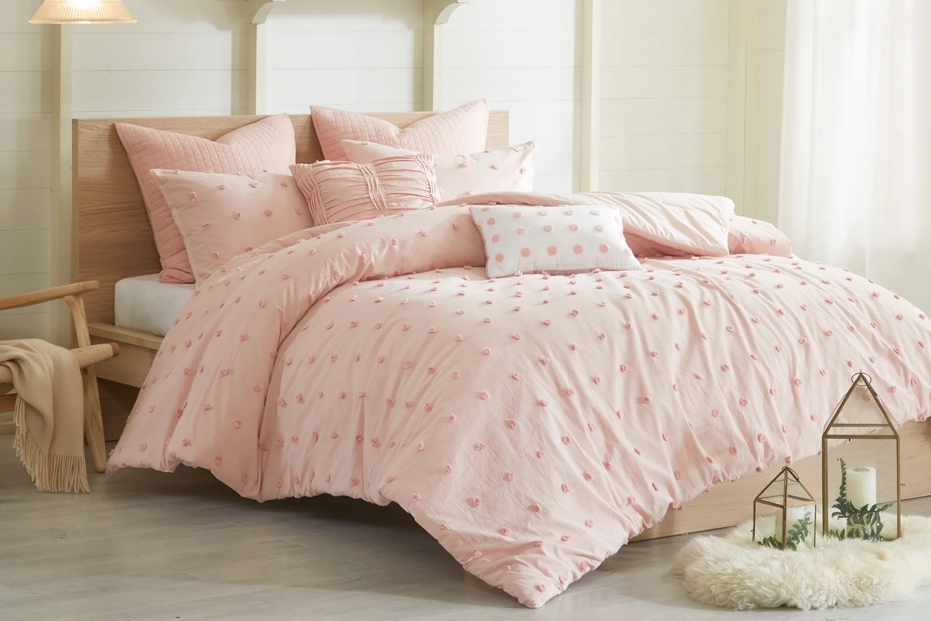 Kids Pastelle Pink Full/Queen Comforter Set - Image 1