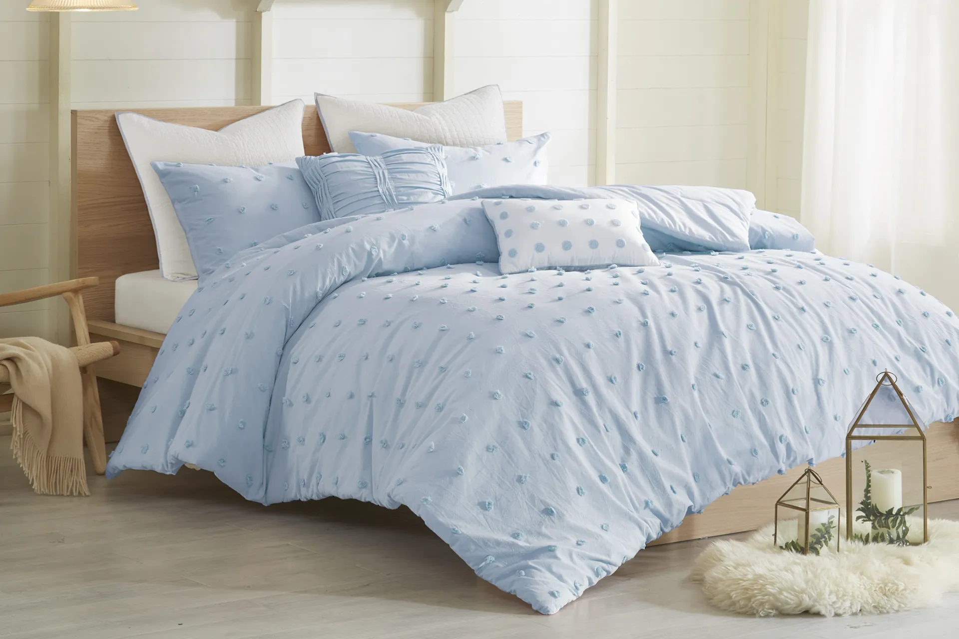 Kids Pastelle Blue Full/Queen Comforter Set - Image 1