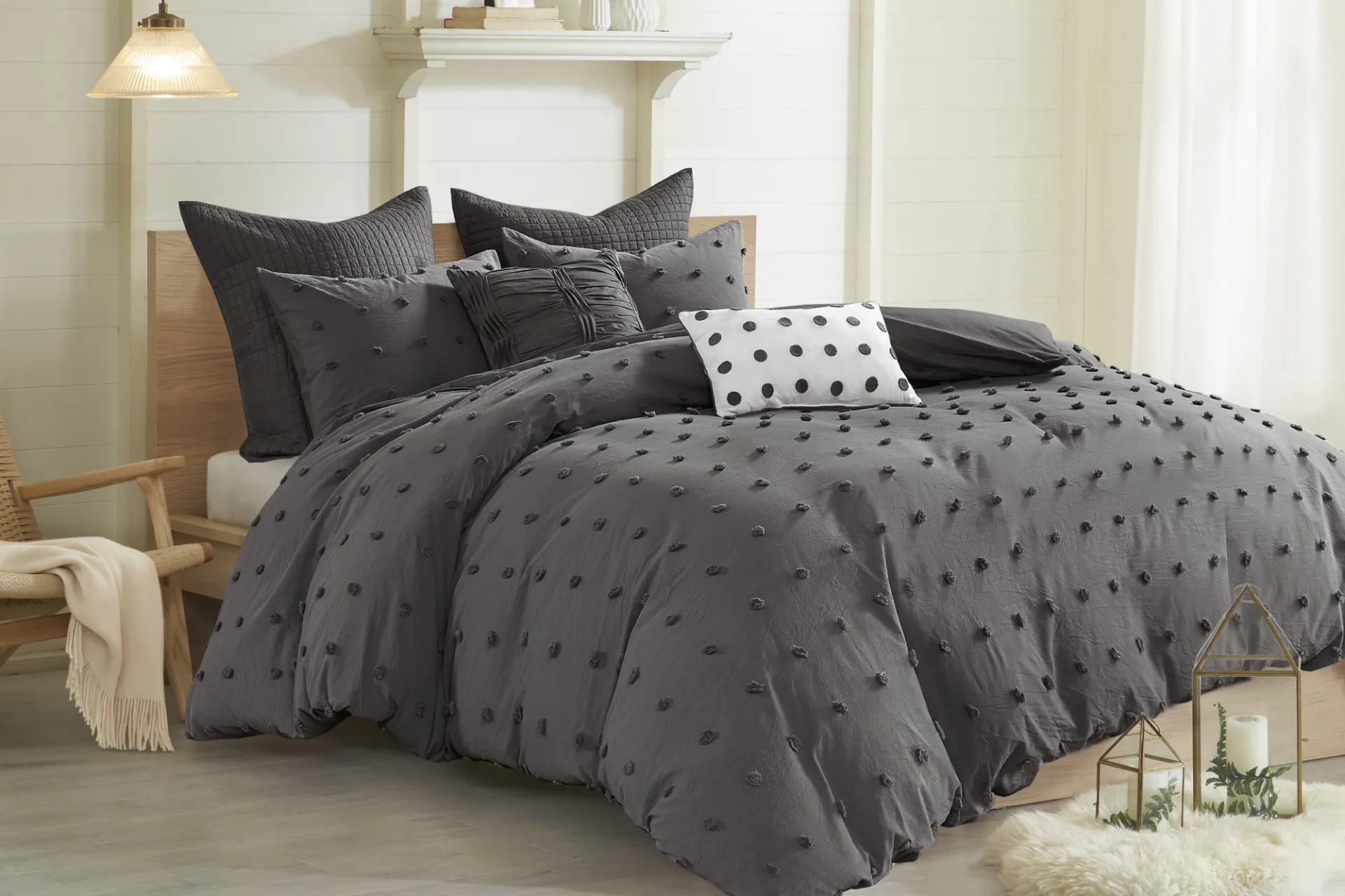 Kids Pastelle Charcoal Full/Queen Comforter Set - Image 2