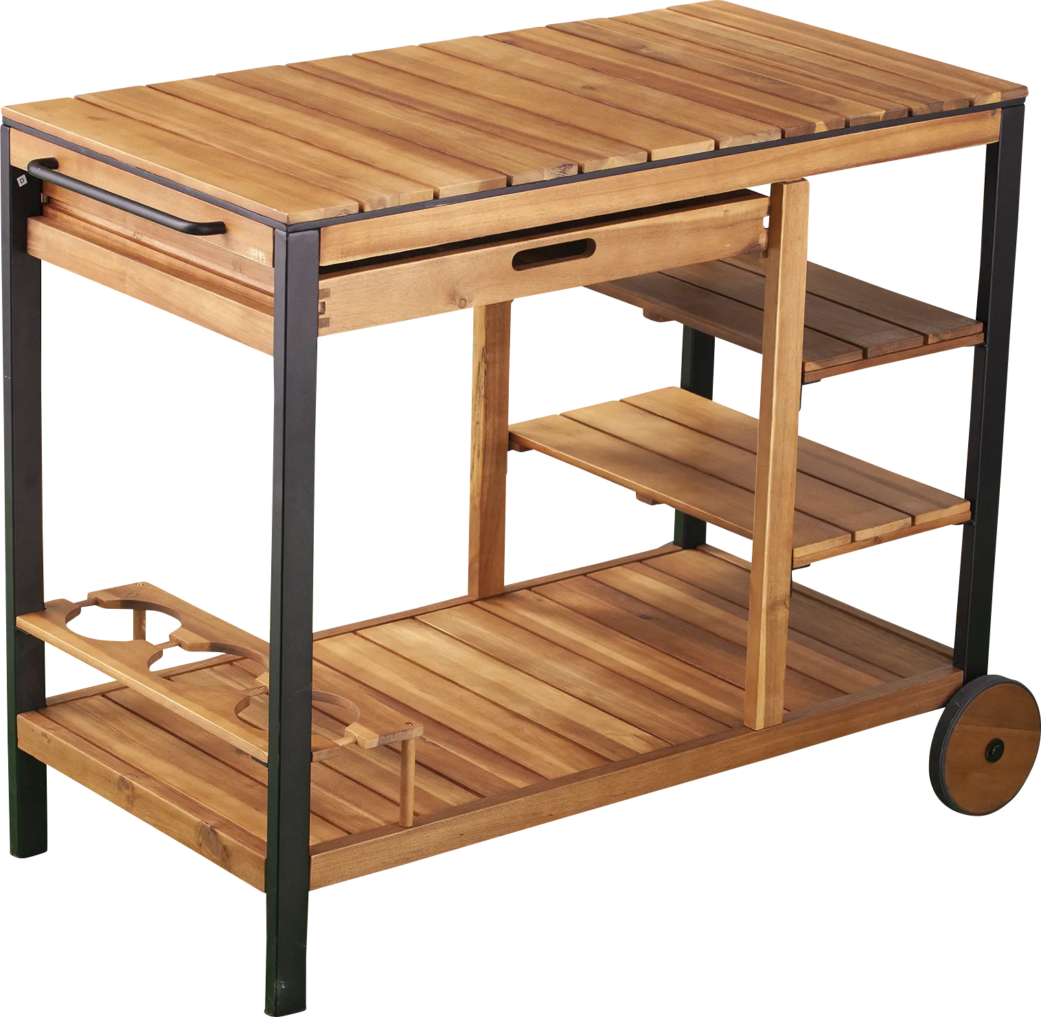 Cachemont Natural Outdoor Barcart - Thumbnail - Image 1