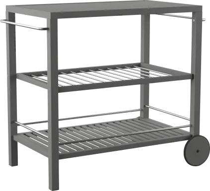 Bilmarsan Gray Outdoor Bar Cart