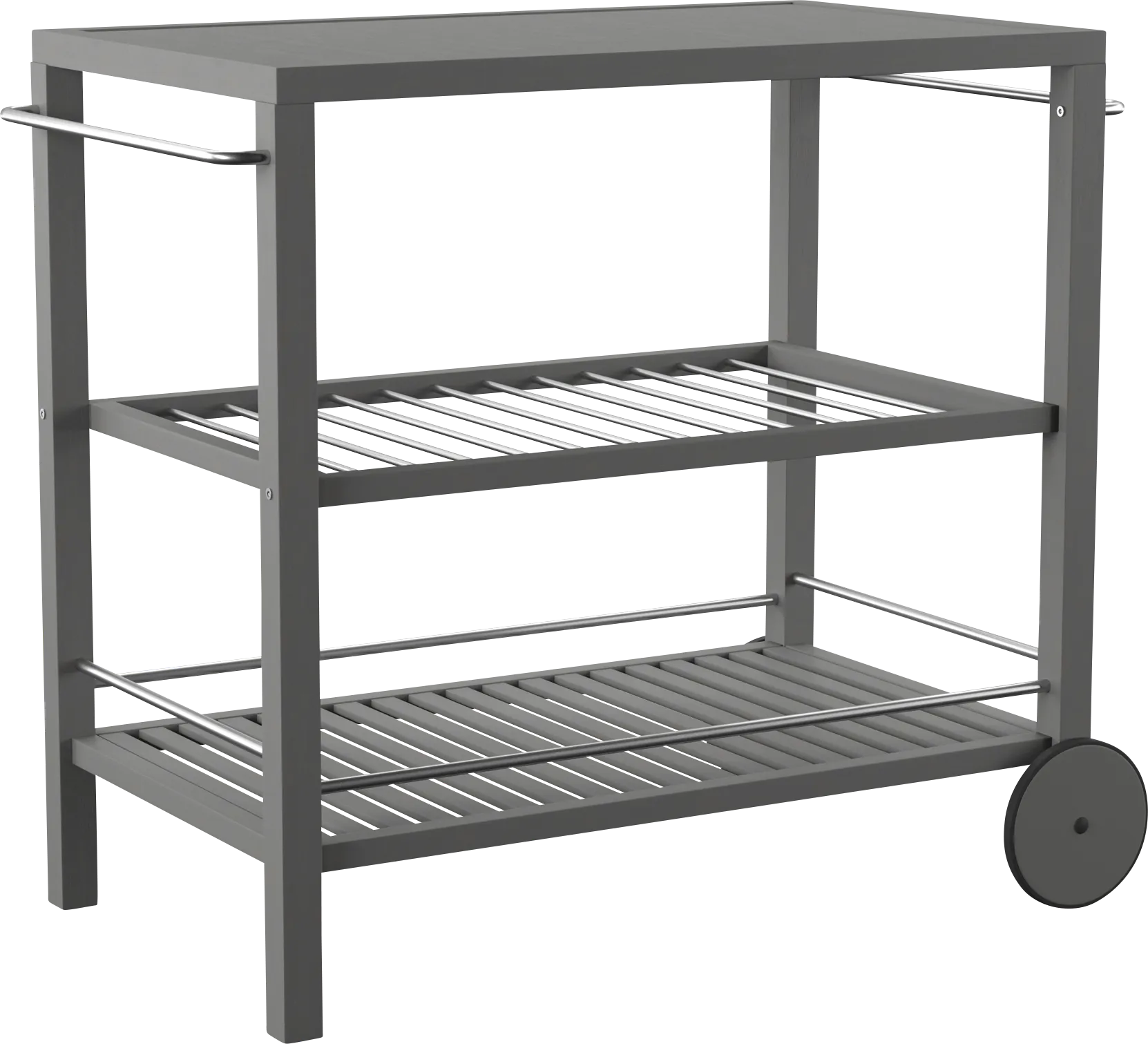 Bilmarsan Gray Outdoor Bar Cart - Image 1