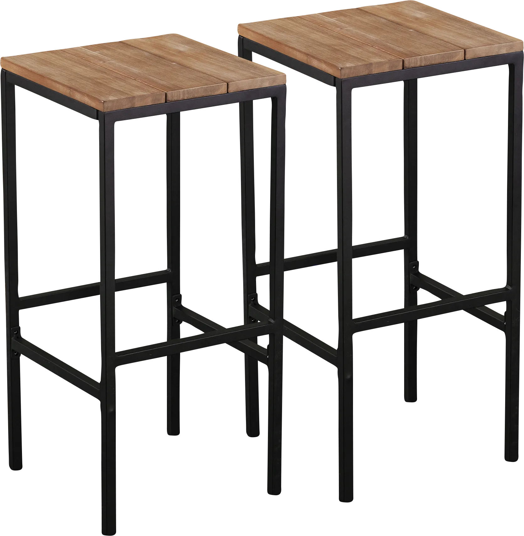 Dismuke Natural Outdoor Barstool, Set of 2 - Thumbnail - Image 1