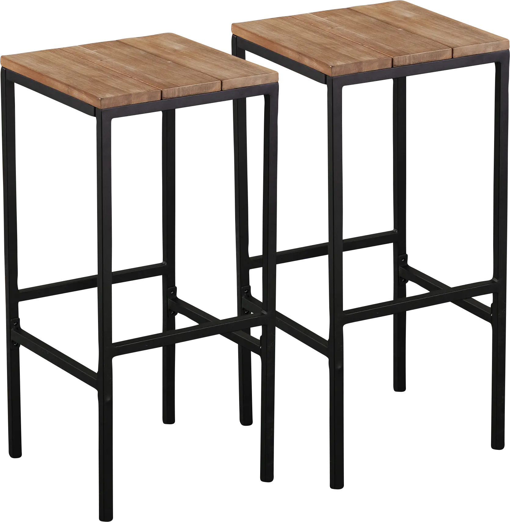 Dismuke Natural Outdoor Barstool, Set of 2