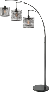 Silverberry Black Floor Lamp