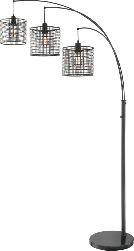 Silverberry Black Floor Lamp