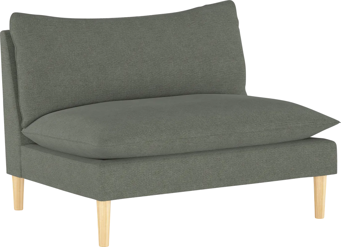 Deep Forest Charcoal Settee