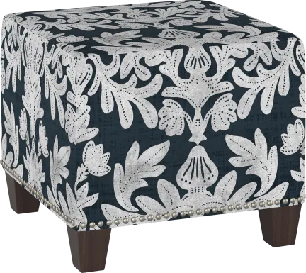 Classical Notes Blue Ottoman