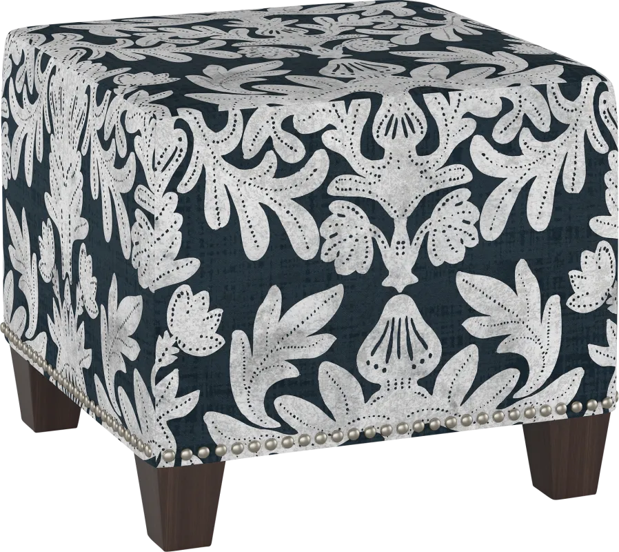 Classical Notes Blue Ottoman