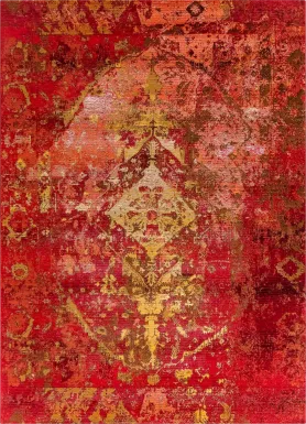 Baylin Orange 4'10 x 7'6 Indoor/Outdoor Rug