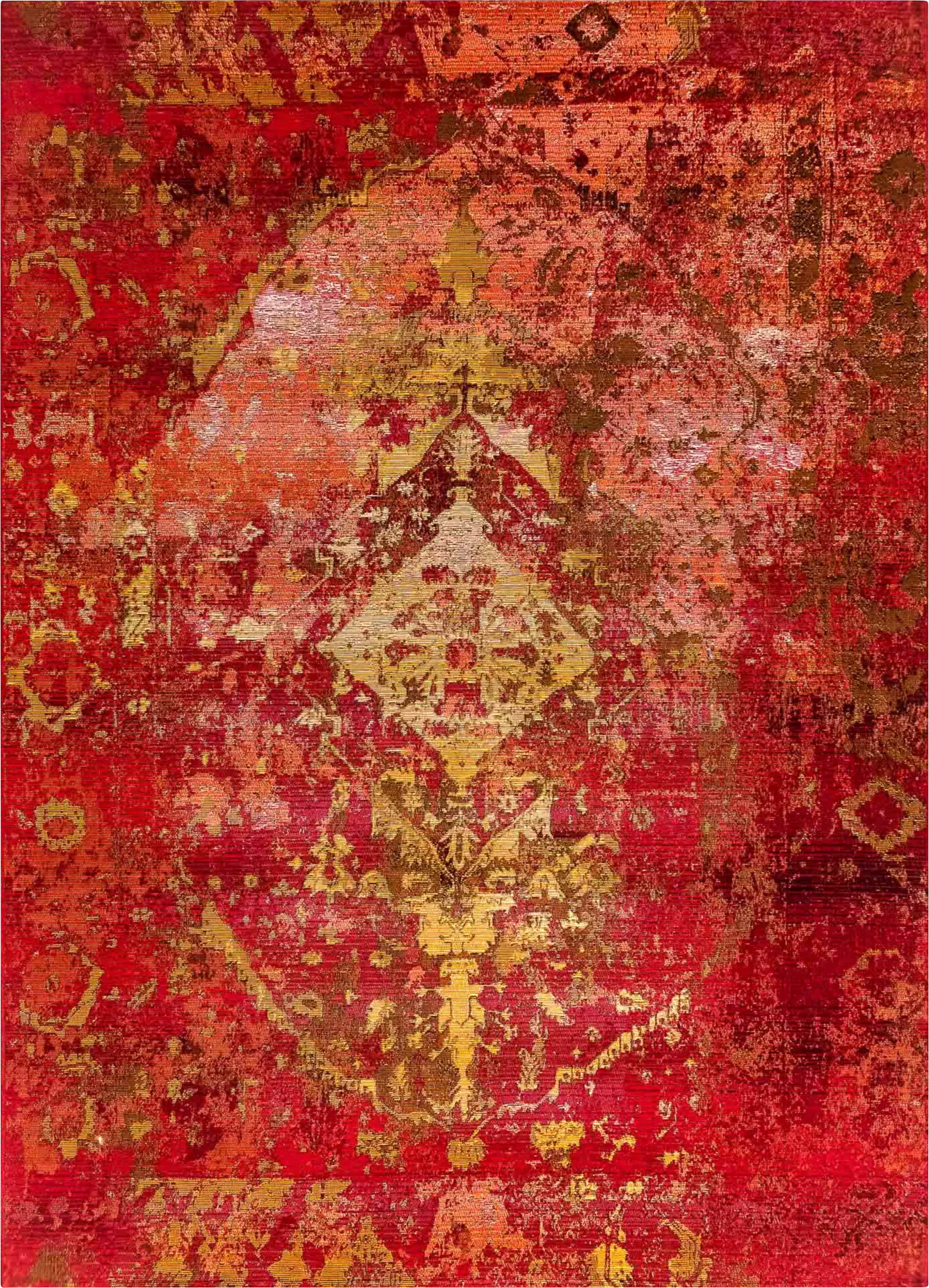 Baylin Orange 7'10 x 9'10 Indoor/Outdoor Rug - Thumbnail - Image 1