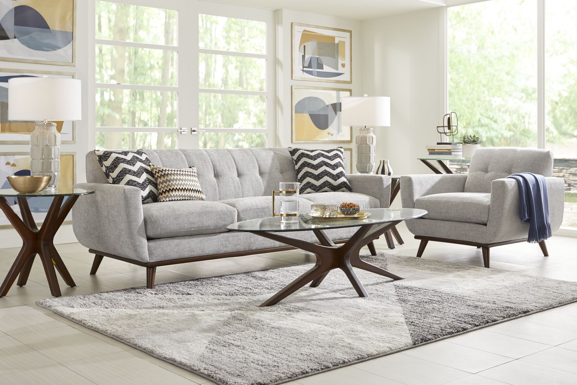 East Side Smoke 5 Pc Living Room - Image 1