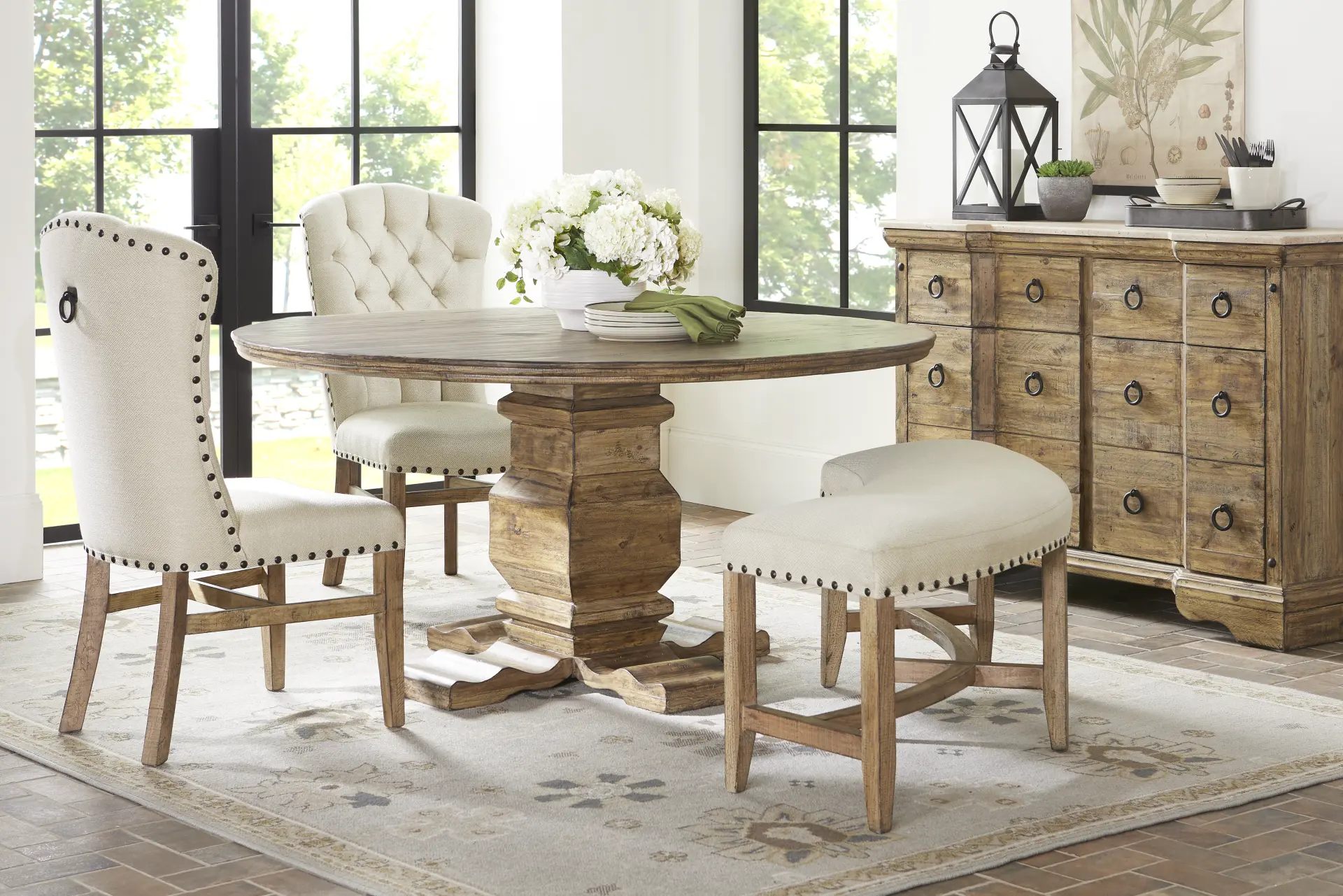 Canyon City Tan 4 Pc Dining Room