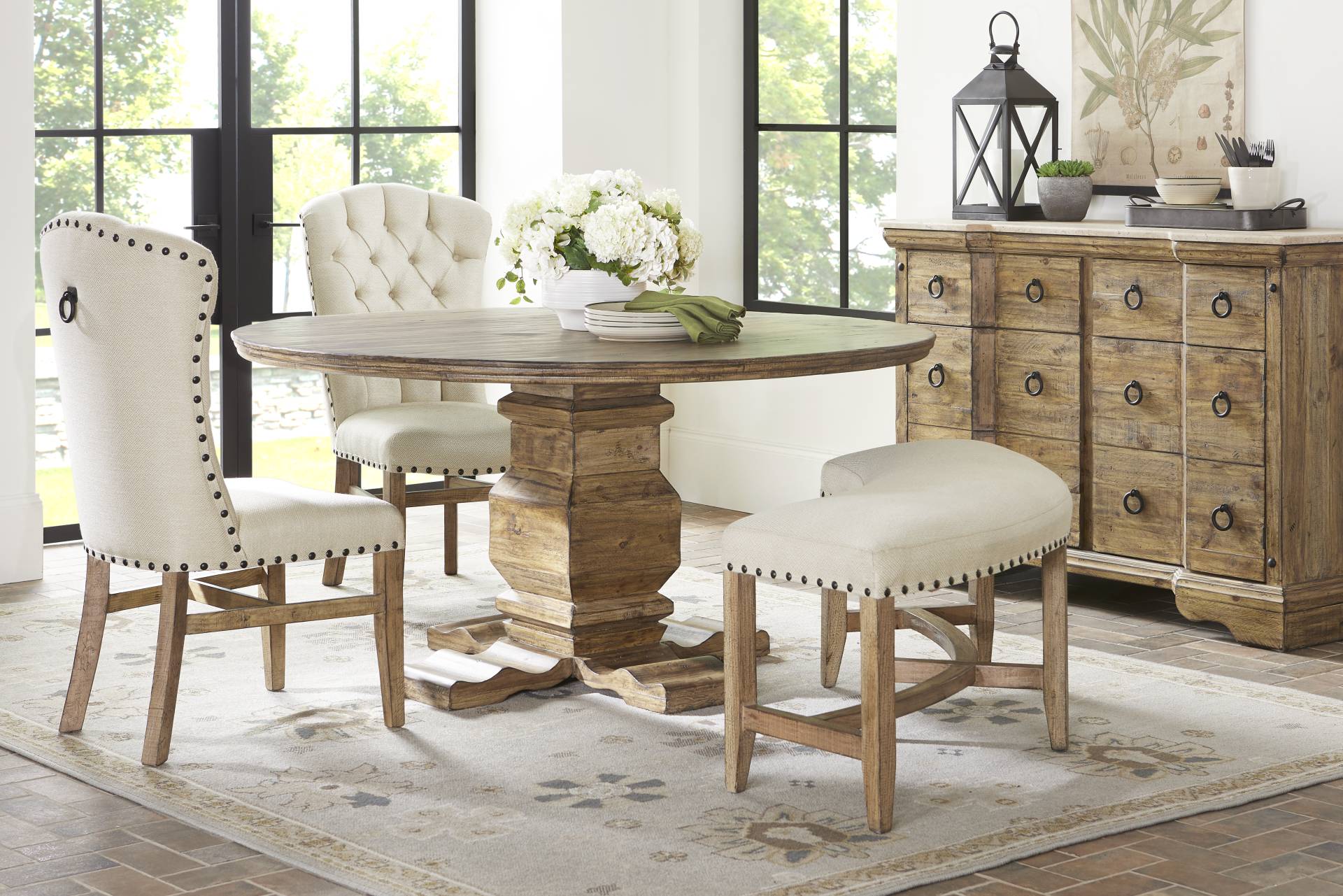 Canyon City Tan 4 Pc Dining Room full room