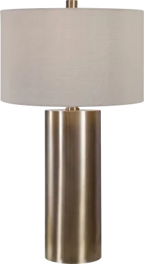 Hawk Court Brass Lamp