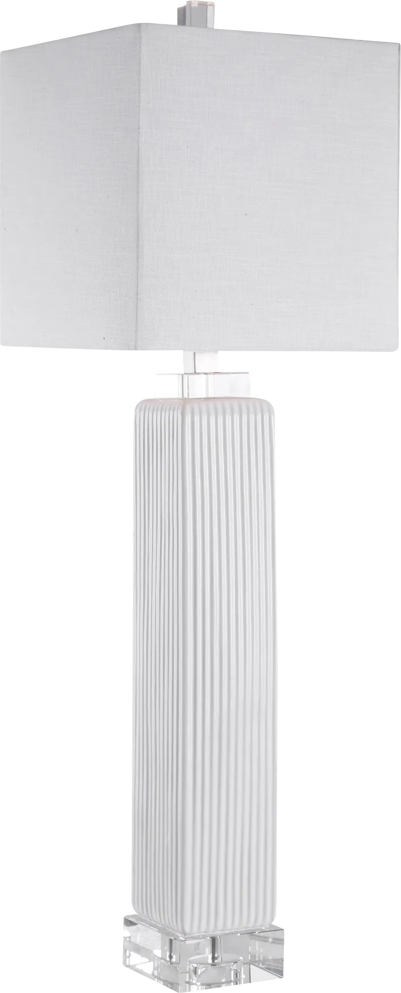 Hitching Post Lane White Lamp - Image 1