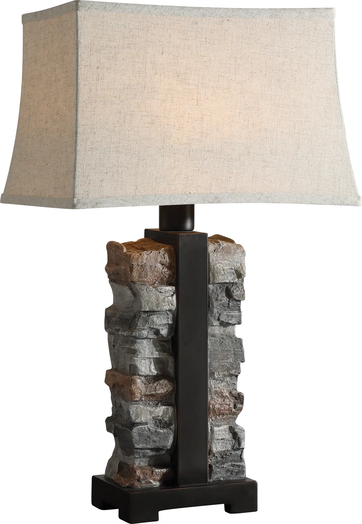 Hidden Oaks Hills Gray Outdoor Lamp - Image 1