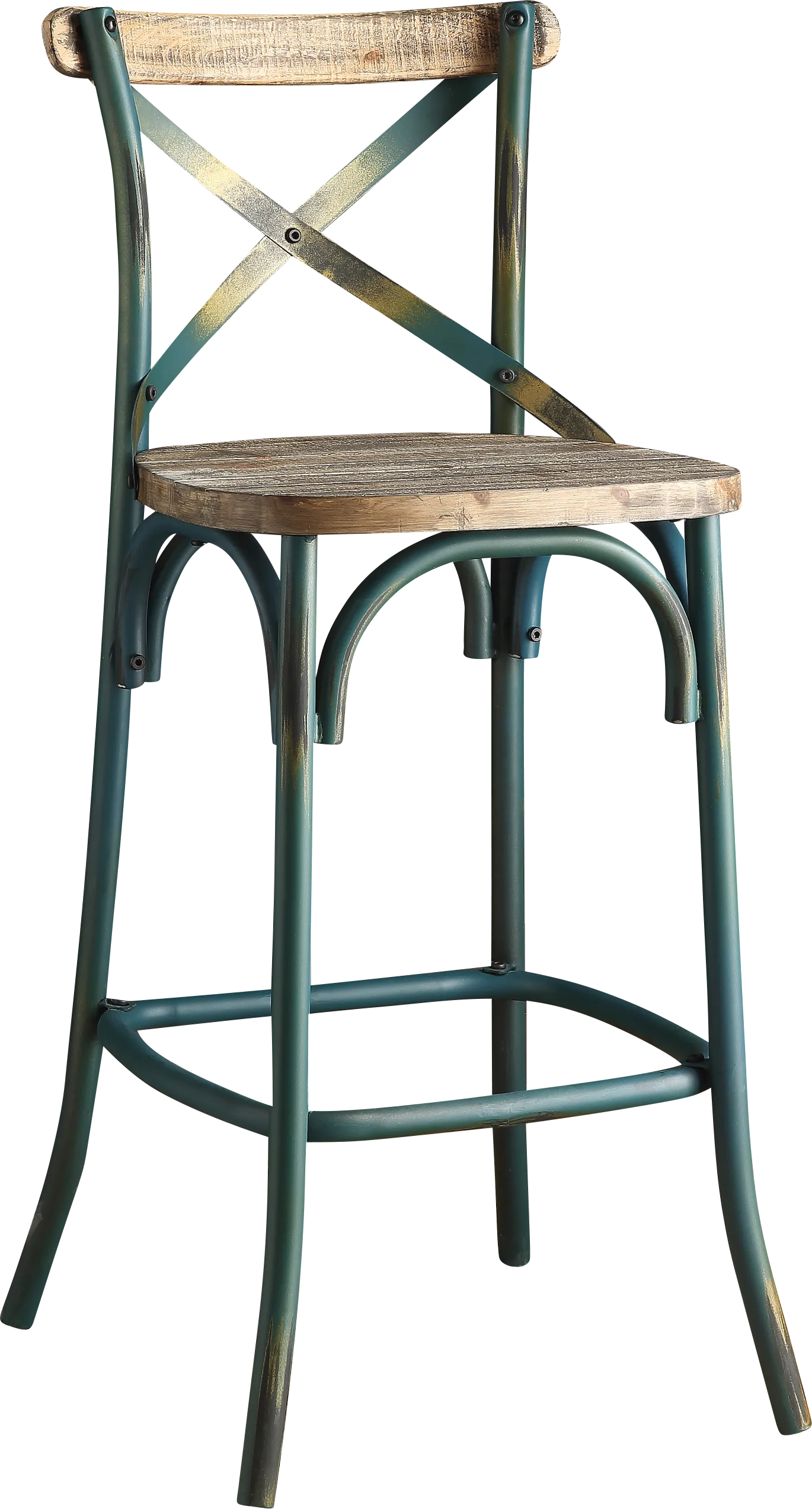 Winhall Turquoise Barstool - Image 1