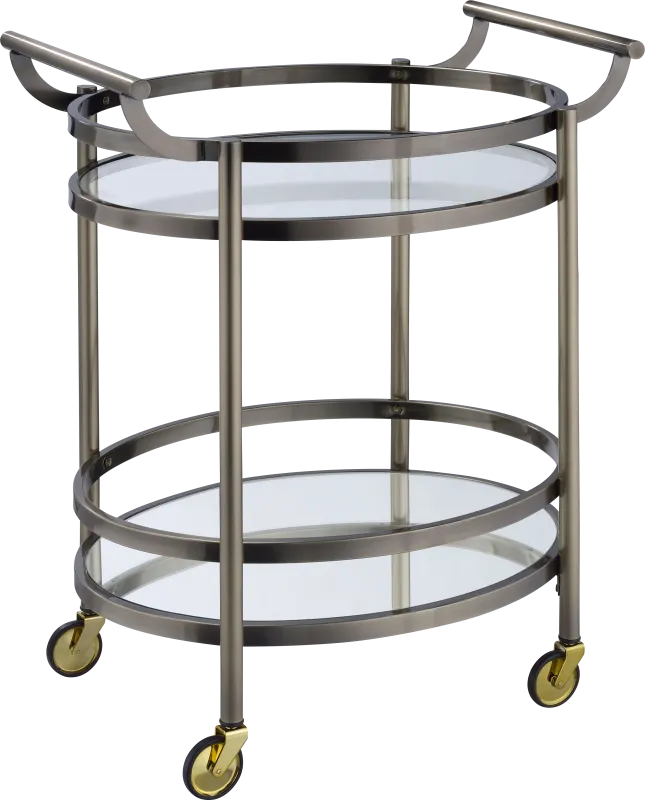 Loreen Bronze Bar Cart