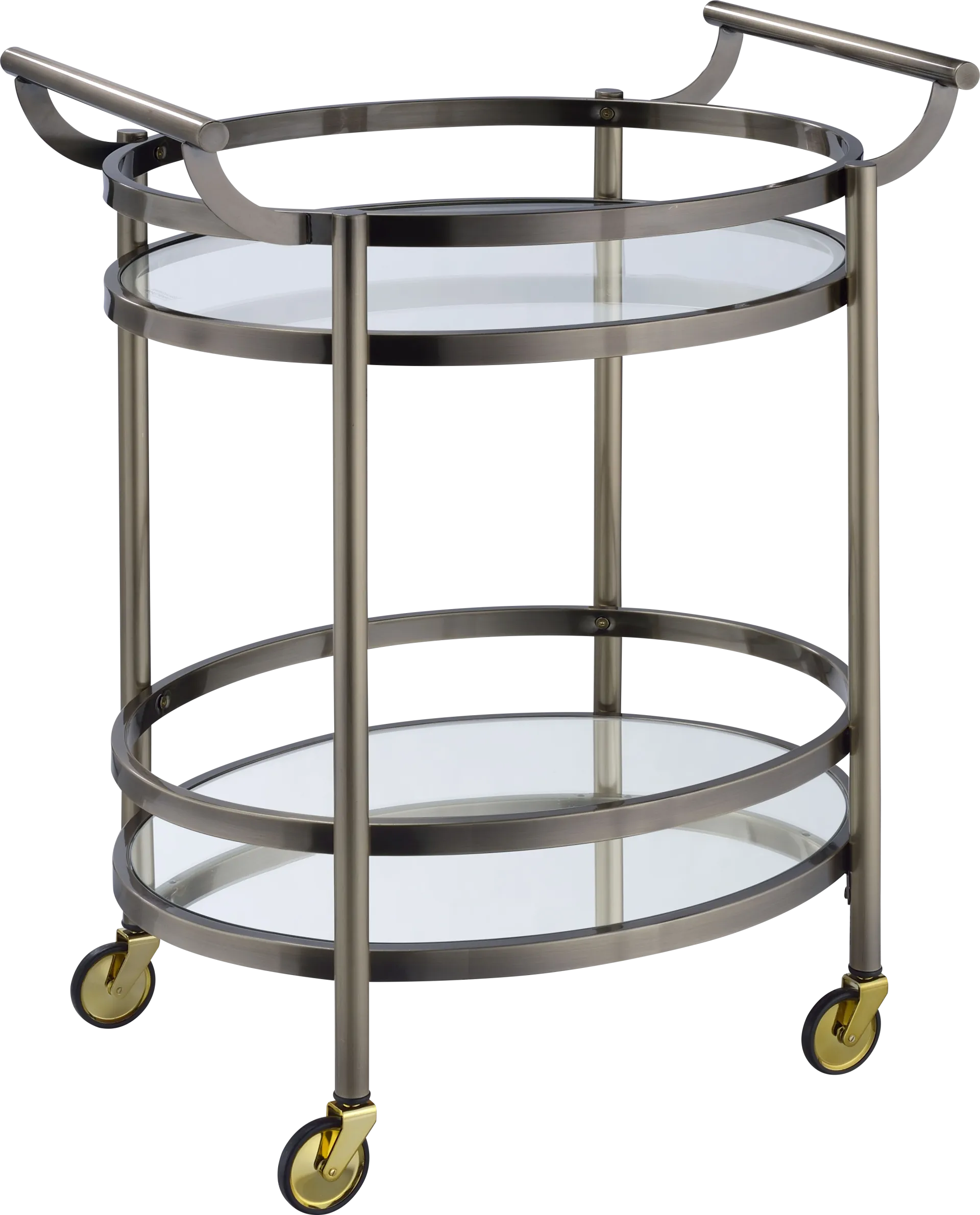 Loreen Bronze Bar Cart - Image 1