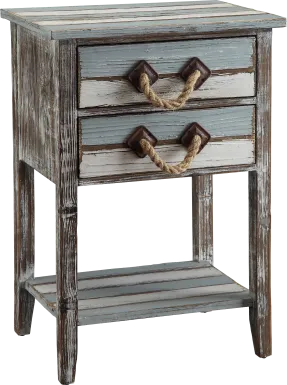 Bynam Bay Blue Accent Table