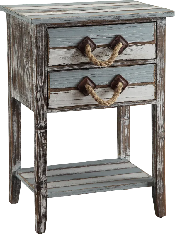Bynam Bay Blue Accent Table