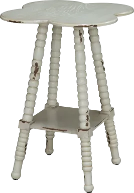 Maybelle Lane White Accent Table