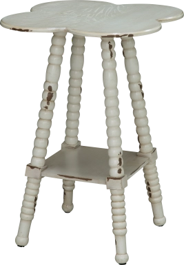 Maybelle Lane White Accent Table