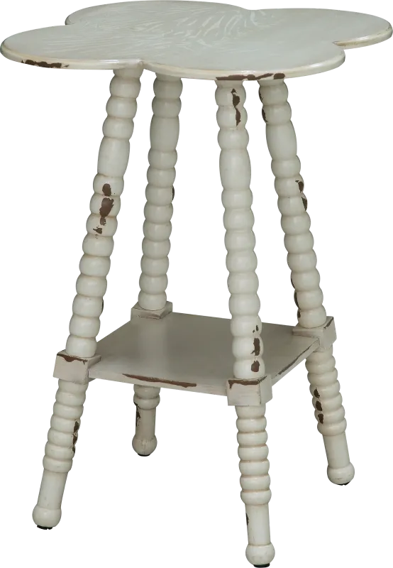 Maybelle Lane White Accent Table