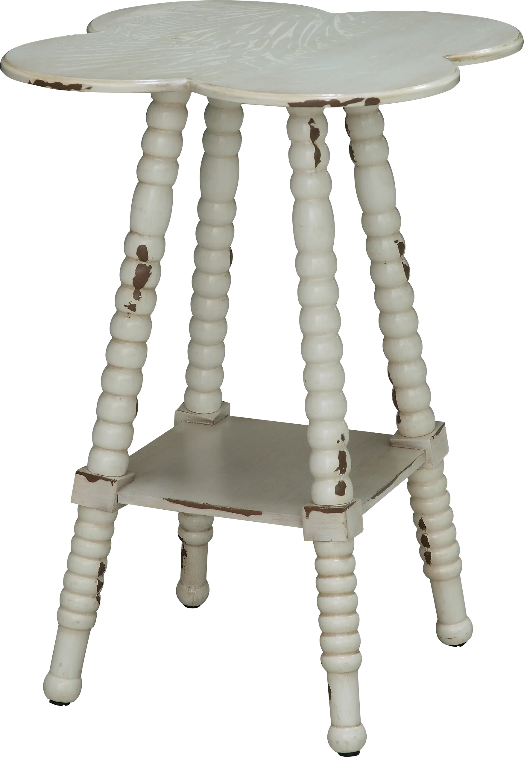 Maybelle Lane White Accent Table