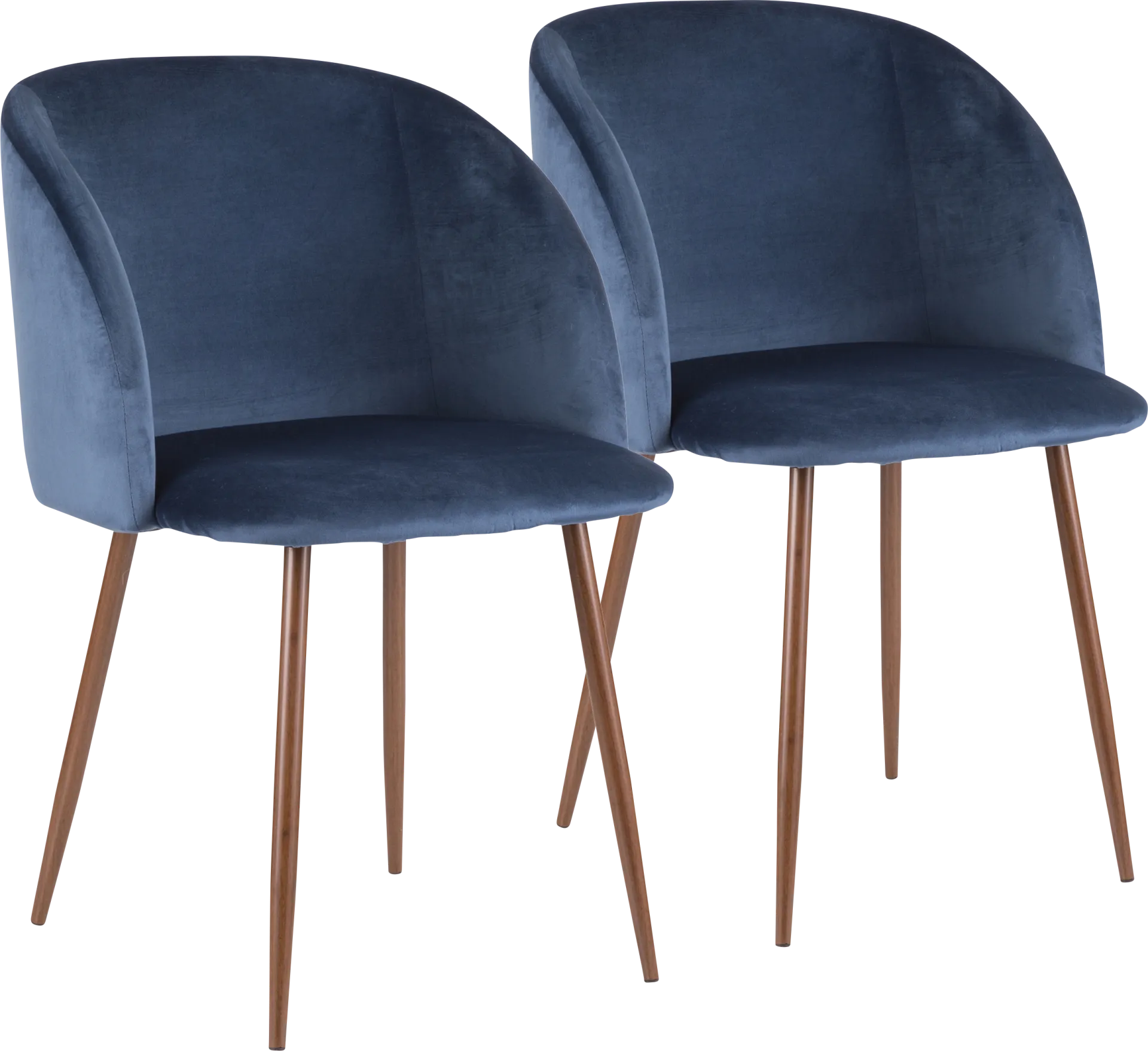 Fulham Blue Dining Chair, Set of 2 - Image 1