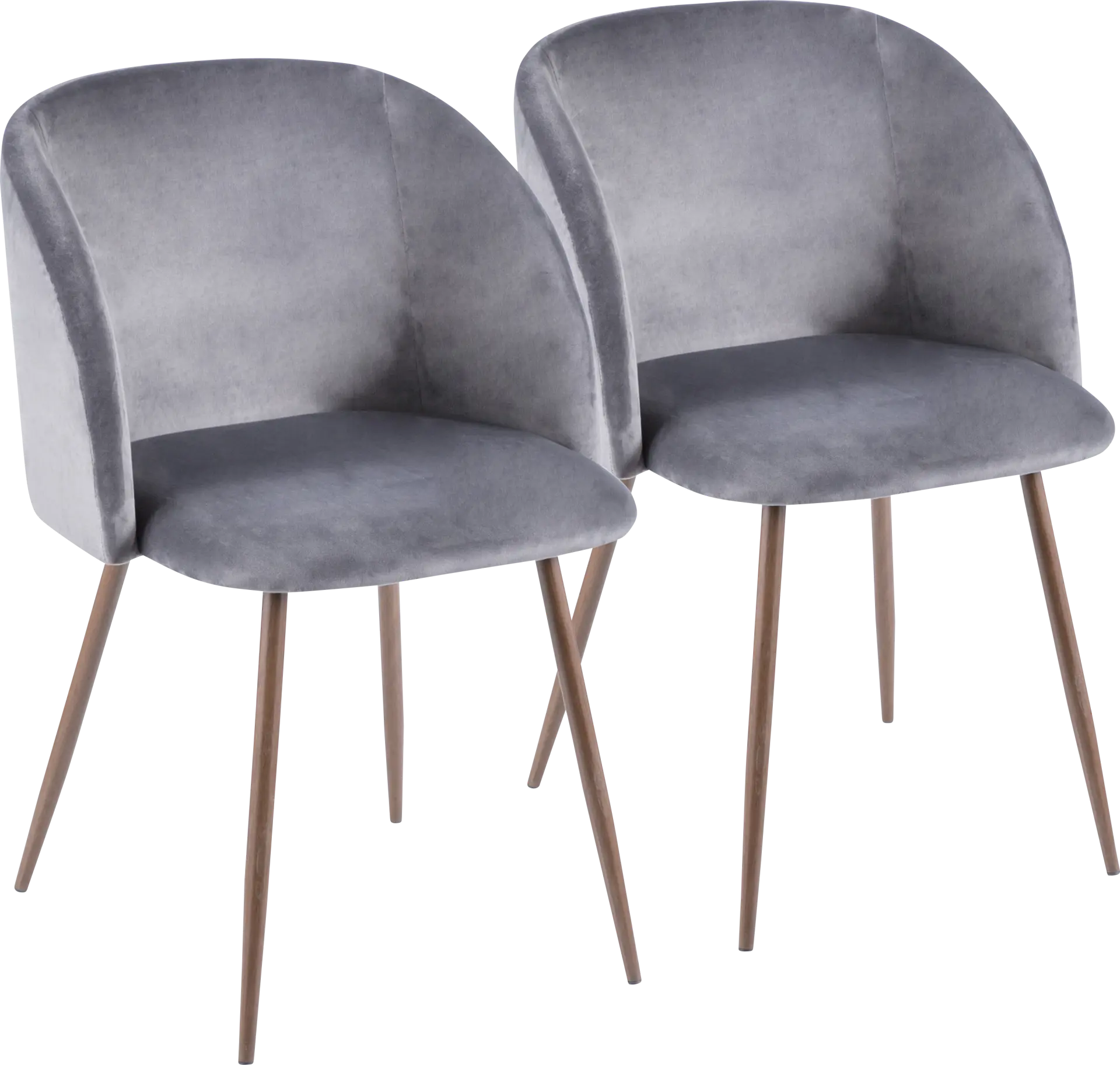 Fulham Gray Dining Chair, Set of 2